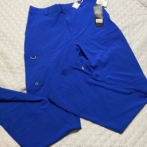 NWT Mens Medium Tall scrub bottoms- Royal Blue